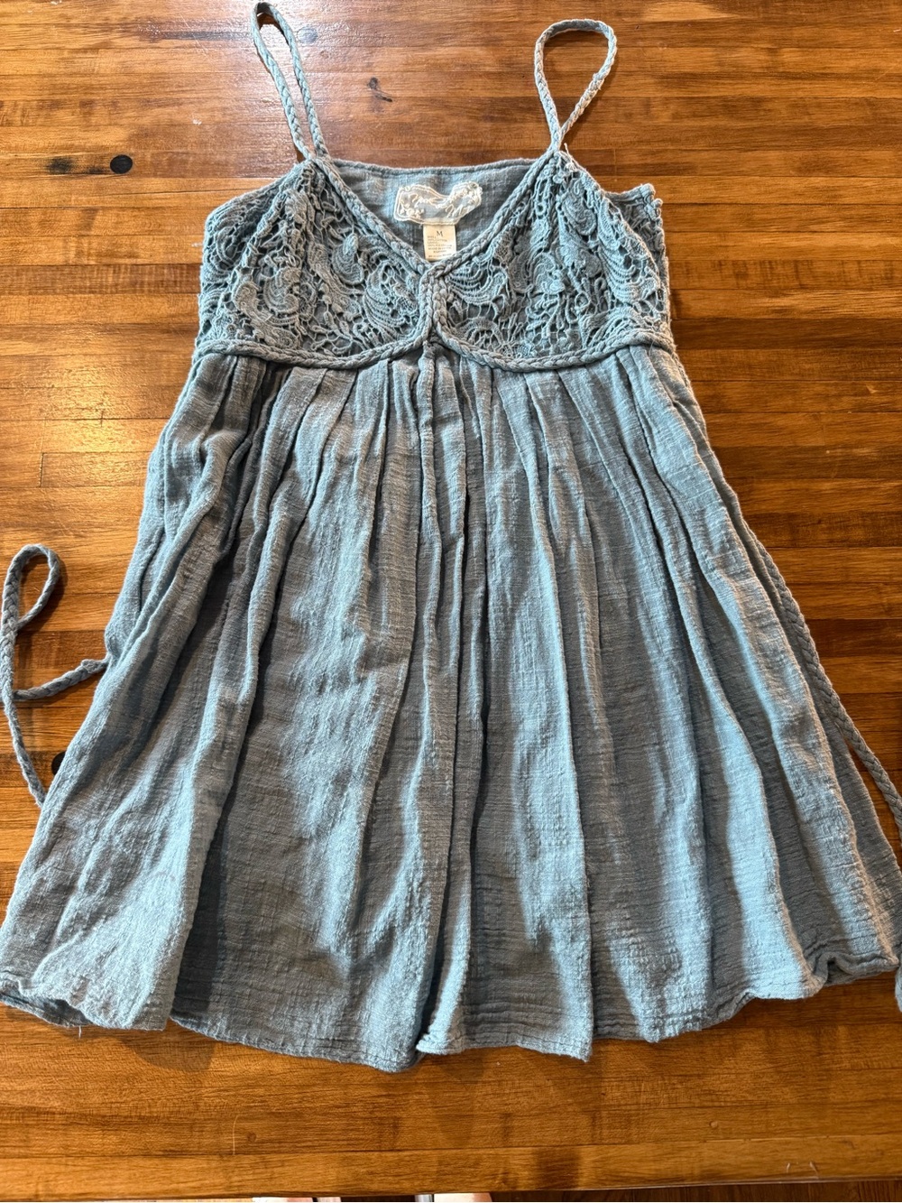 Anthropologie Nick & Mo Lace Boho Cotton Dress Sz Med (g24) - Picture 2 of 7